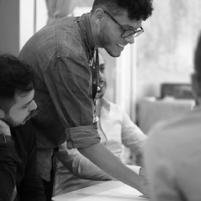 Victor facilitating a workshop